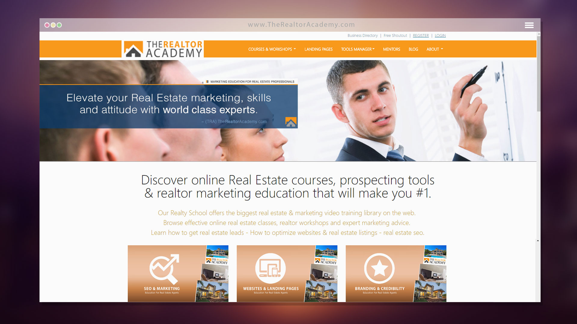 The Realtor Academy - Resource / Directory / Education  CMS / CRM for Real Estate Professionals - Powered by Web Development Company The Logic Box