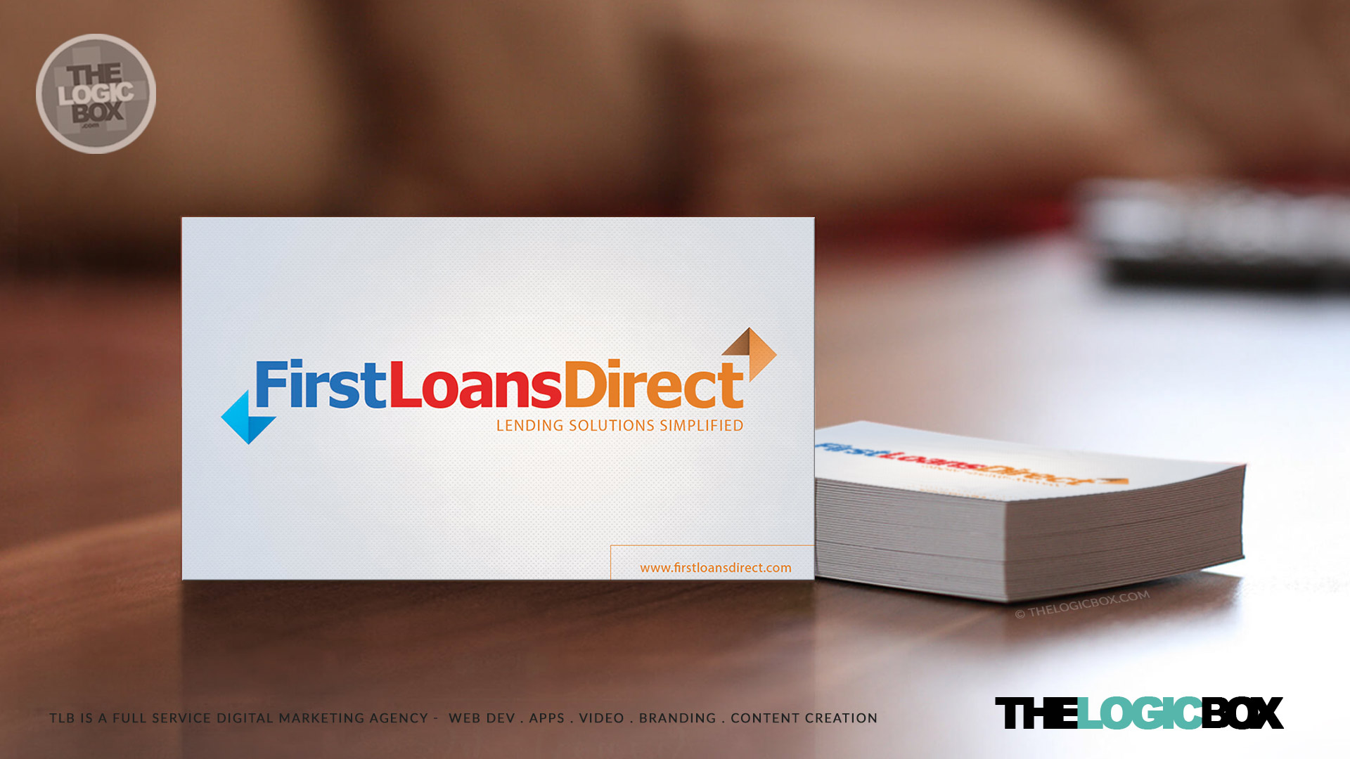 FirstLoansDirect.com Logo - Personal Loan Services - Web Design Mississauga - Oakville - Burlington - Brand Advertising, Digital Marketing, Corporate Logo Design, Business Card Design | The Logic Box Agency